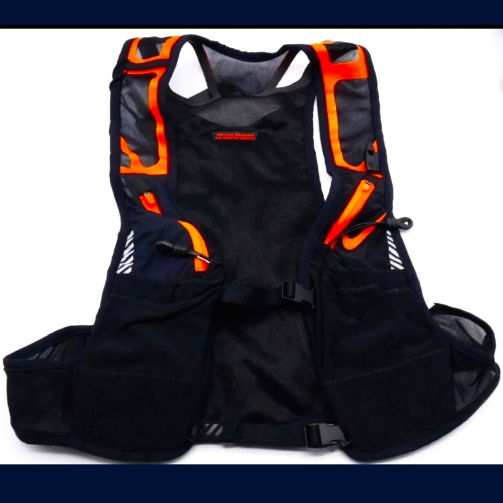 NIKE KIGER TRAIL UNISEX RUNNING VEST BLACK/ORANGE